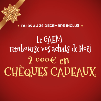 Le Gaem rembourse vos achat de Noël - 2000€ à gagner